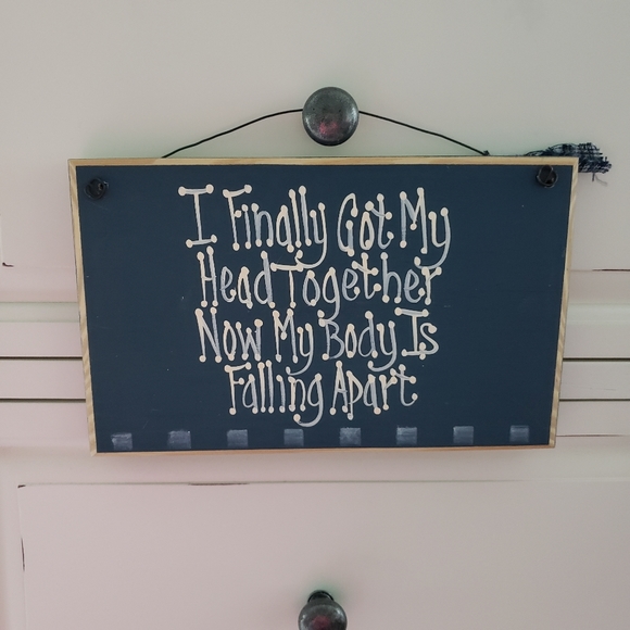 Cute Blue & White Rustic Country Sign - Picture 2 of 7